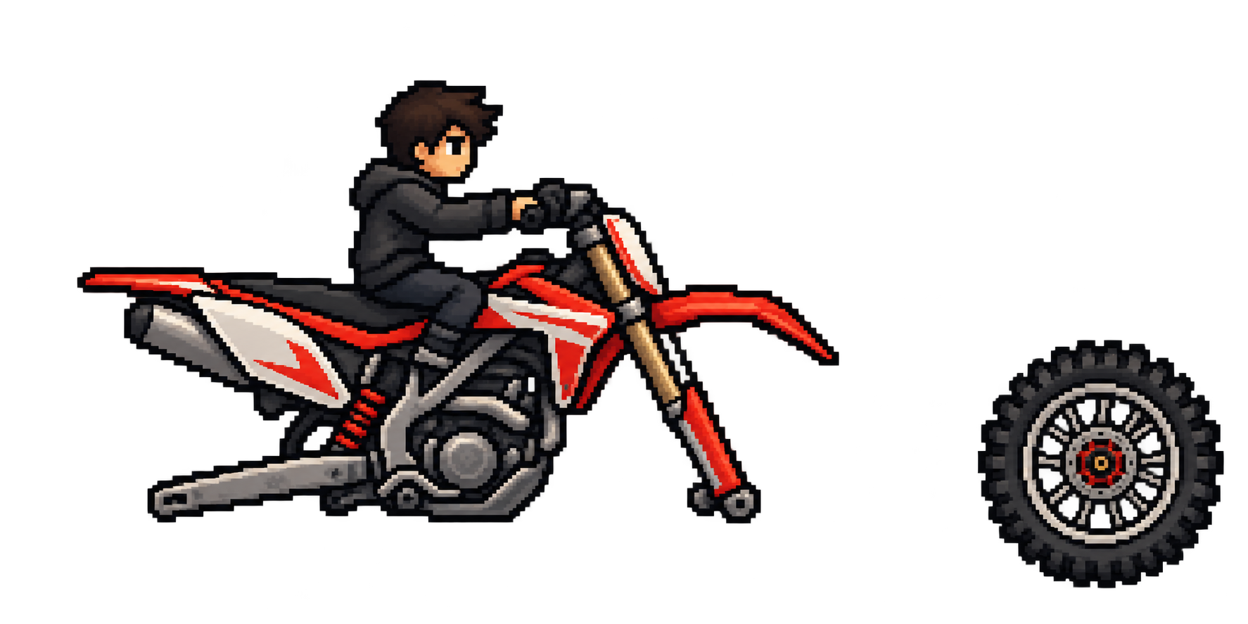 Motocross Bike vehicle illustration