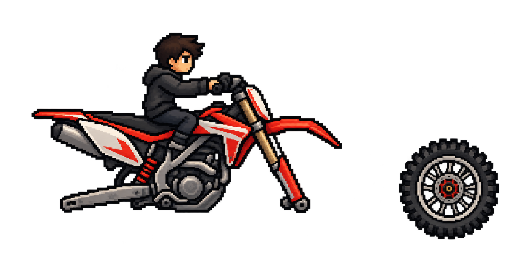 Motocross Bike vehicle illustration